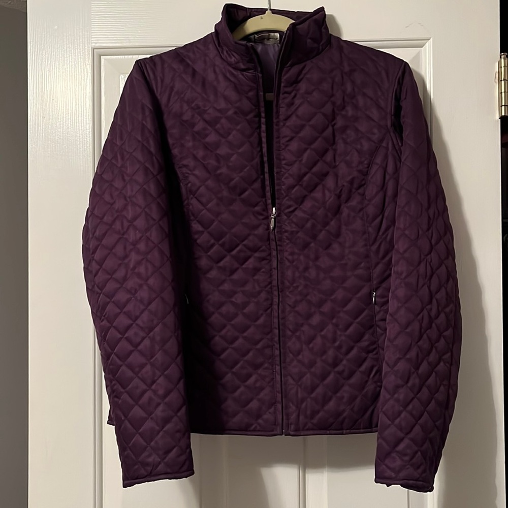 Quilted Eddie Bauer, size medium, purple jacket